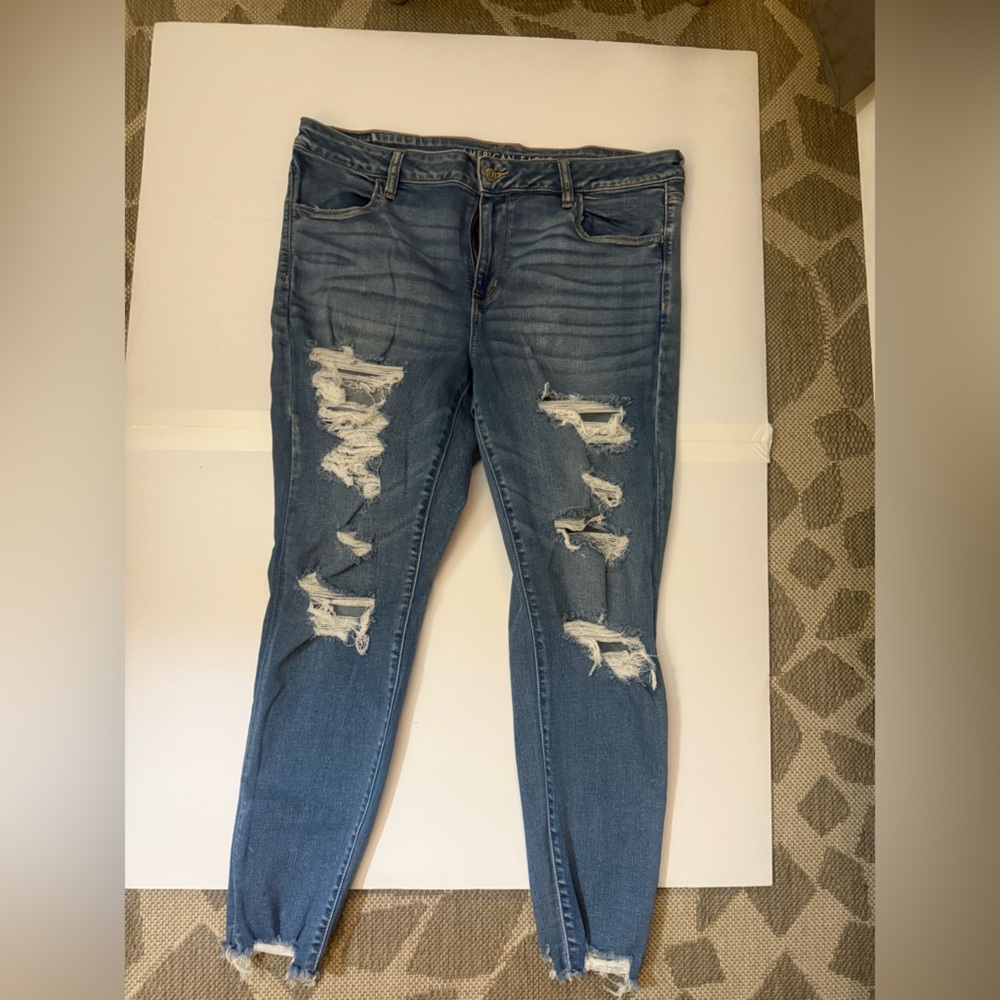 American Eagle holy jeans